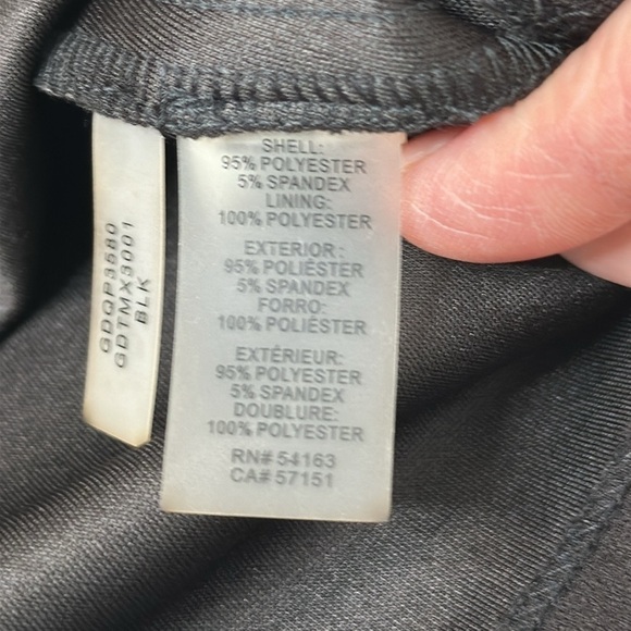 Guess Gathered Waist Surplice Neckline Stretch Little Black Dress Size 10 - Picture 12 of 16